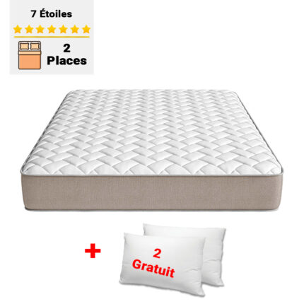 Matelas à Ressorts 2 Places 7 étoiles