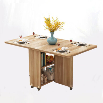 Table Pliable Avec Espace De Rangement En MDF Pour Cuisine et Salon